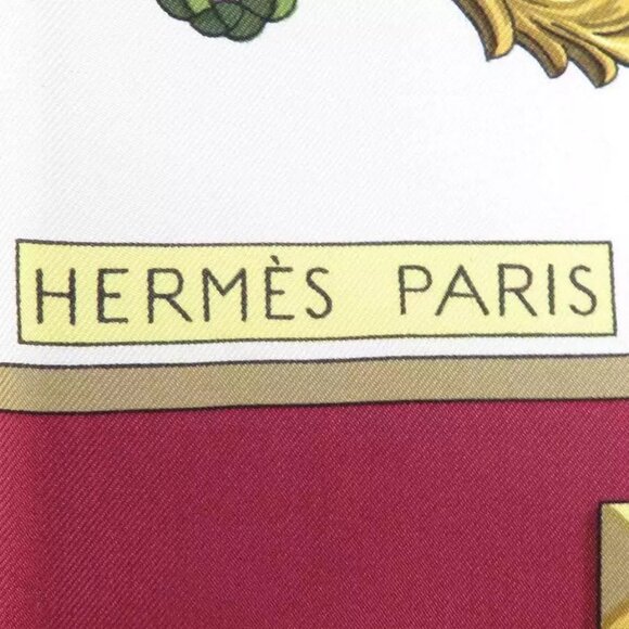 Auth HERMES Carre 90 Scarf Multicolor Silk - Picture 8 of 10